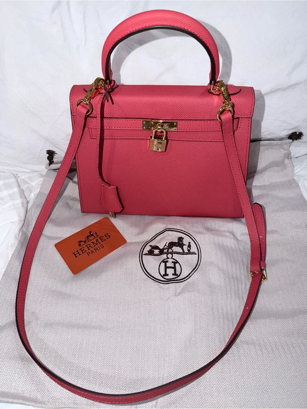 Red fashion  Top-Handle Leather Satchel with Gold Hardware